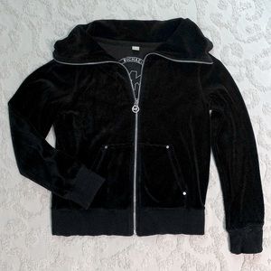 CLEARANCE Velvet Michael Kors Zip up Jacket small